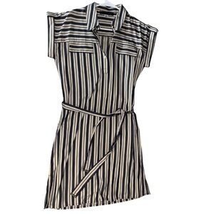 Tommy Hilfiger Striped Collared Dress